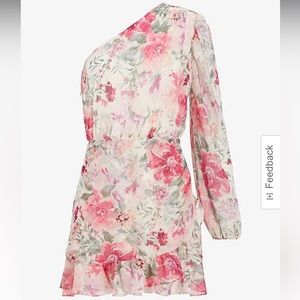 Express Metallic Floral Romper